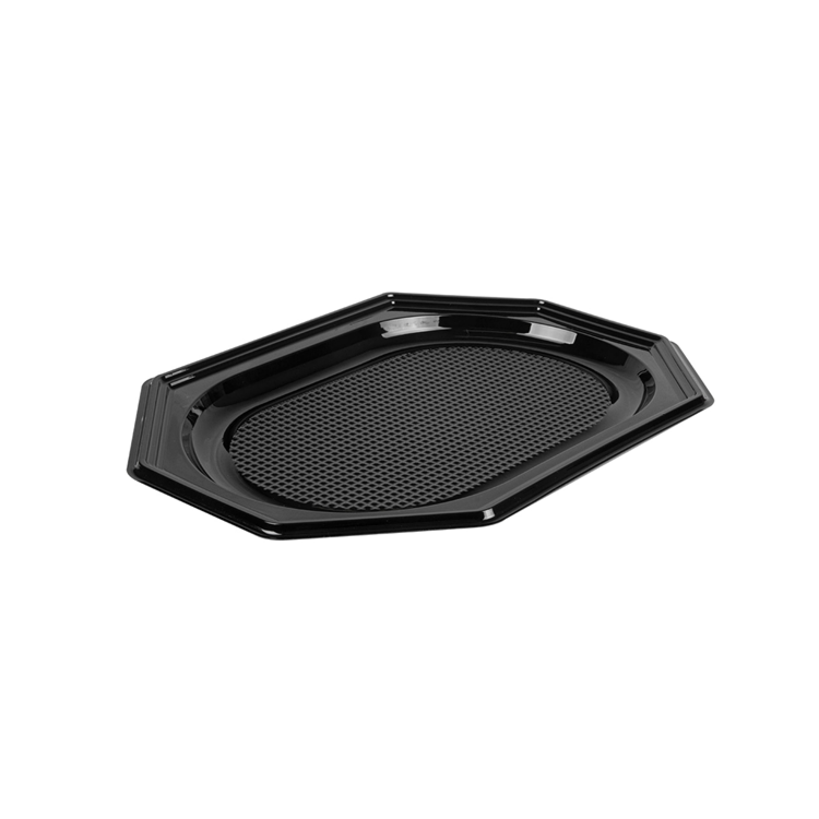 Plateaux traiteur 35x25x2 cm Noir RPET